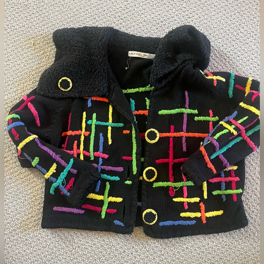 Michael Simon vintage sweater mult color o/s